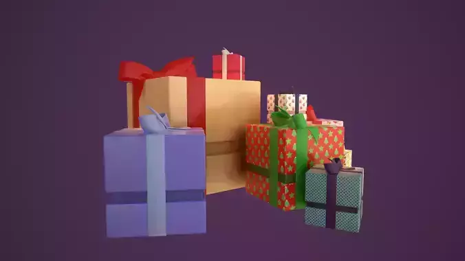 Gift Box Present Box  3D model