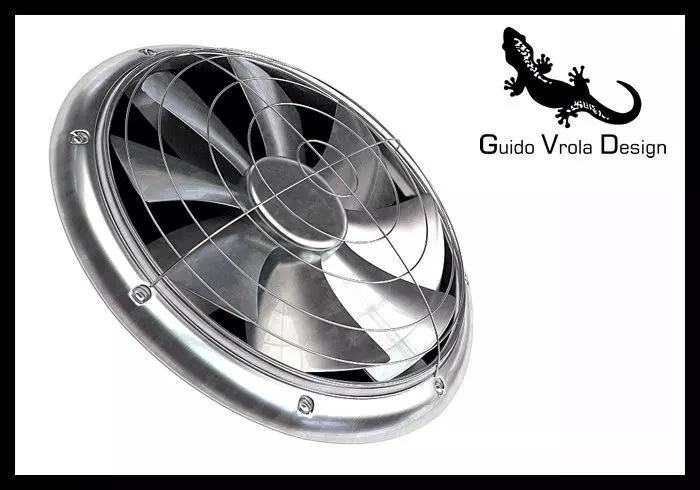 Cooler fan 3D model_0