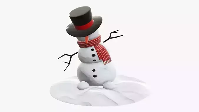 Dancing snowman 3D model