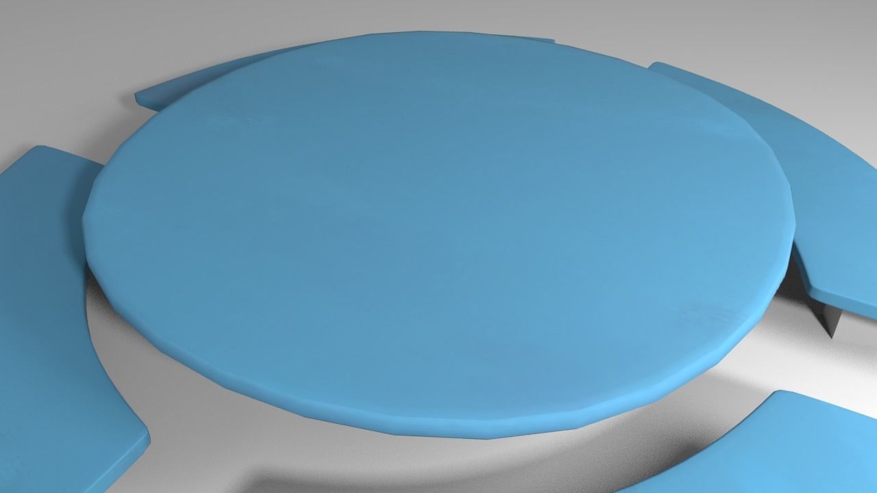 Among Us - Clean Table  Low-poly 3D model_1
