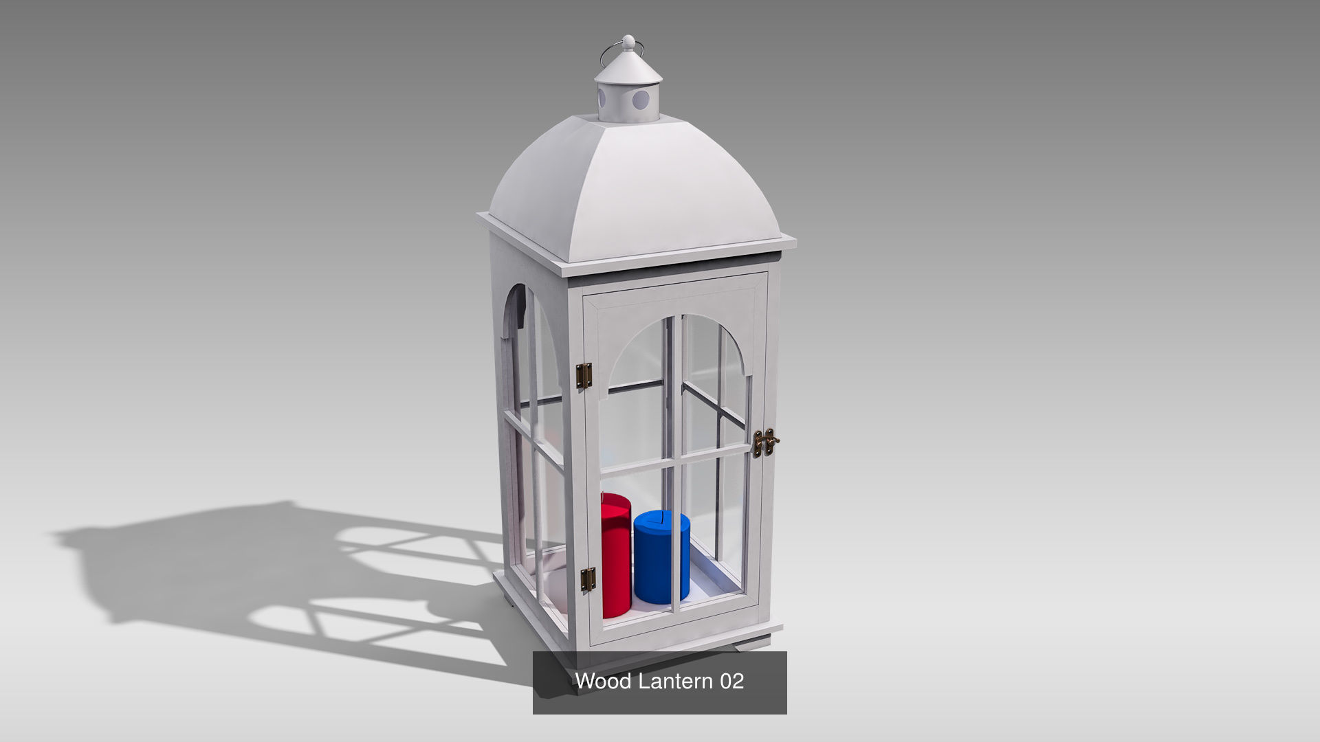 Wood Lanterns 3D Model Collection_9