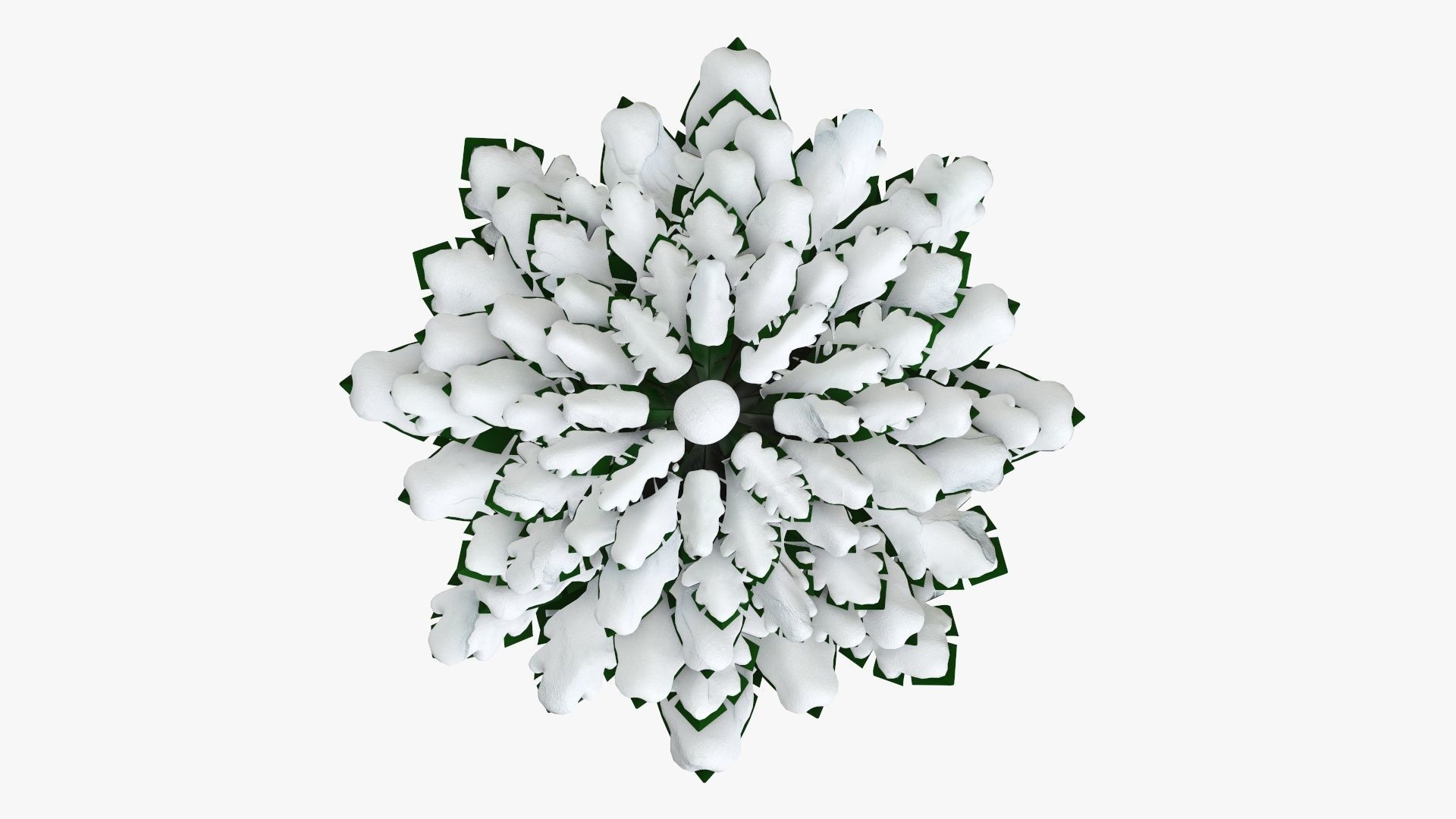 Christmas fir tree stylized 02 3D model_3