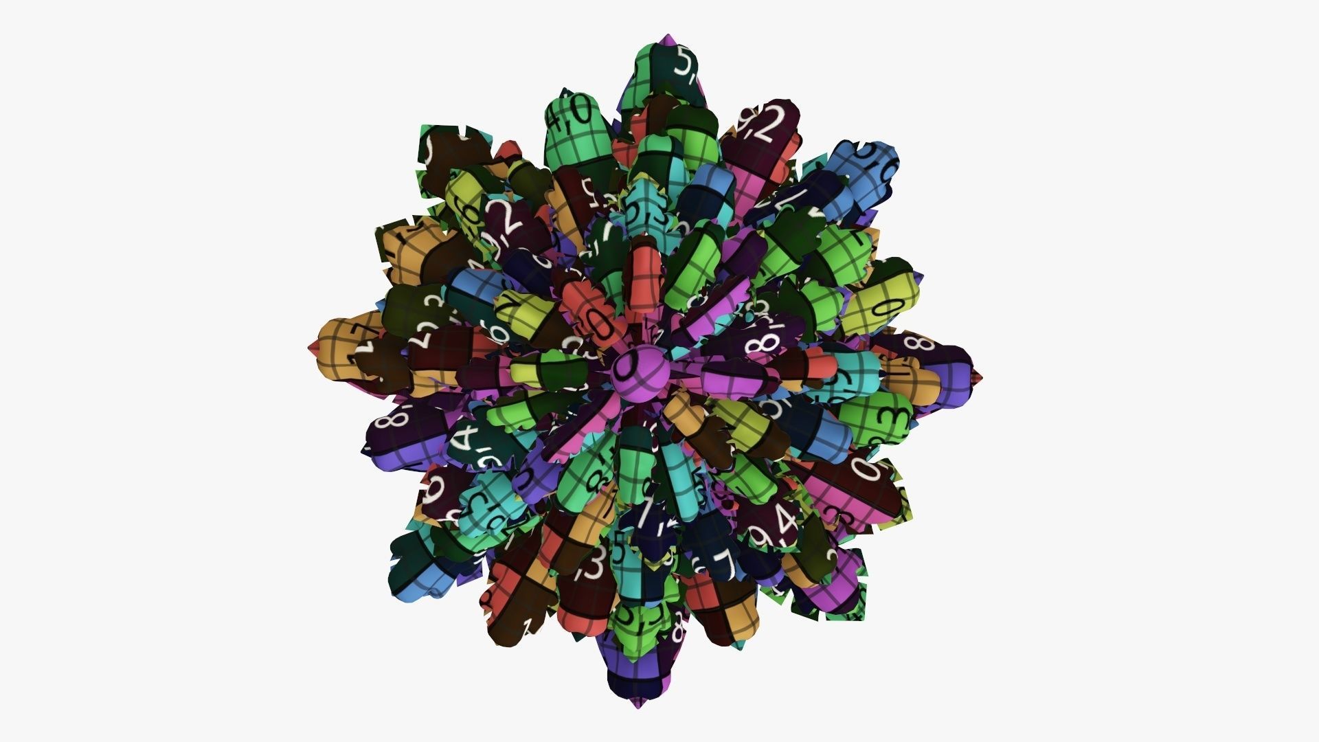 Christmas fir tree stylized 02 3D model_13