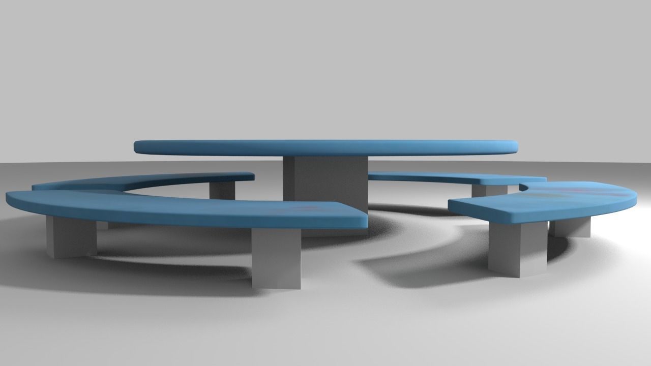 Among Us - Dirty Table Low-poly 3D model_3