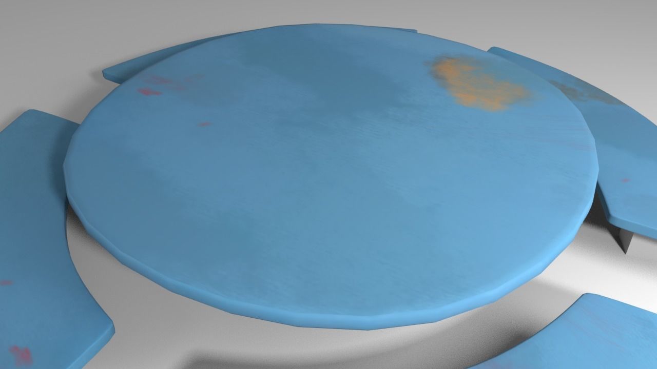Among Us - Dirty Table Low-poly 3D model_2