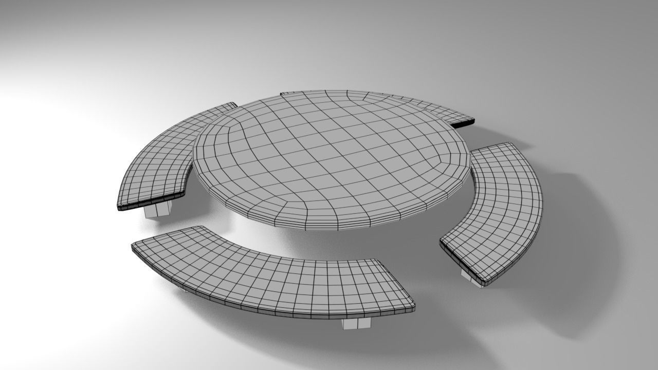 Among Us - Dirty Table Low-poly 3D model_4