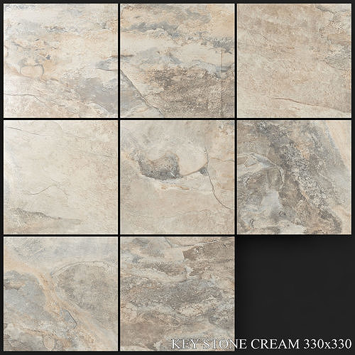 Yurtbay Seramik Key Stone Cream 330x330 3D model