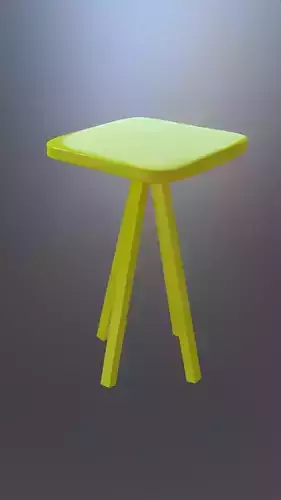 Stool square table with two legs