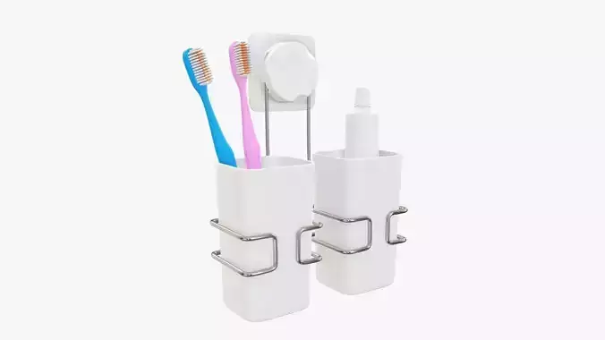 Toothbrush set paste cups holder