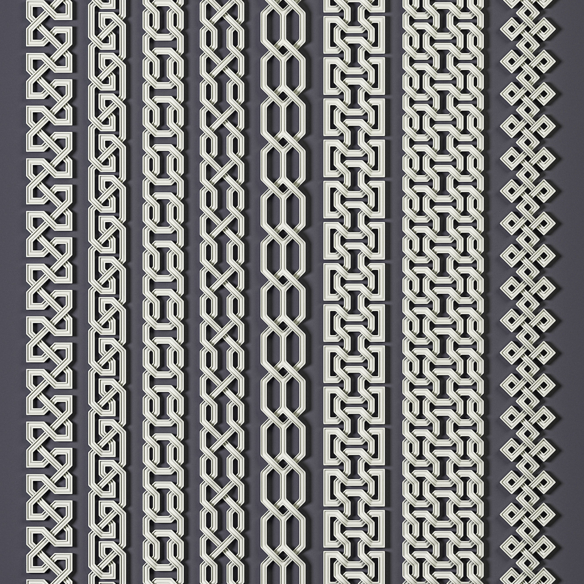 46 Celtic Trim Patterns 3D model_3