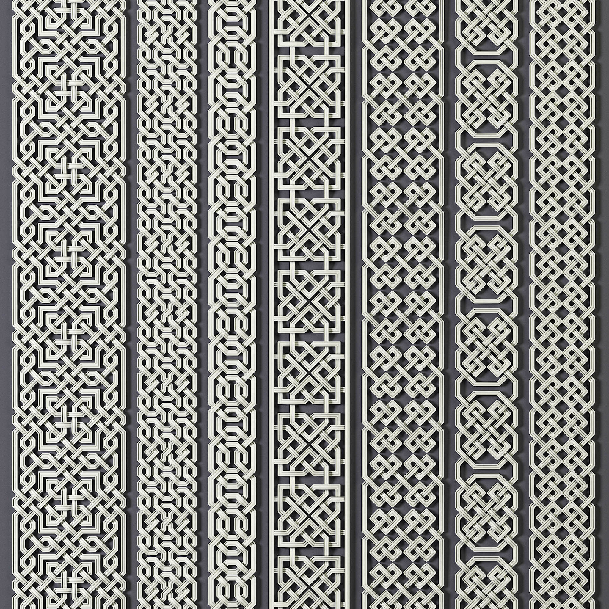 46 Celtic Trim Patterns 3D model_2