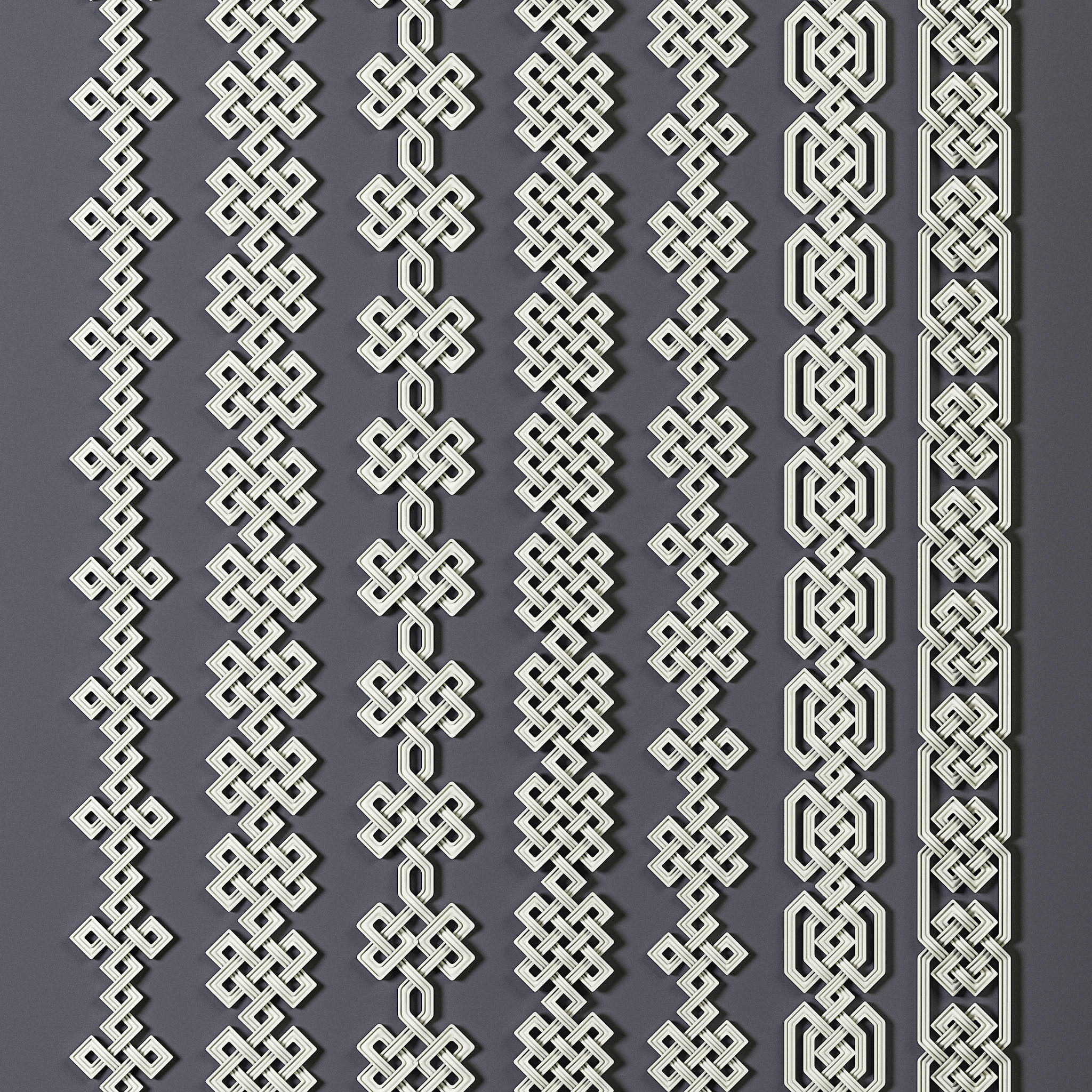 46 Celtic Trim Patterns 3D model_4