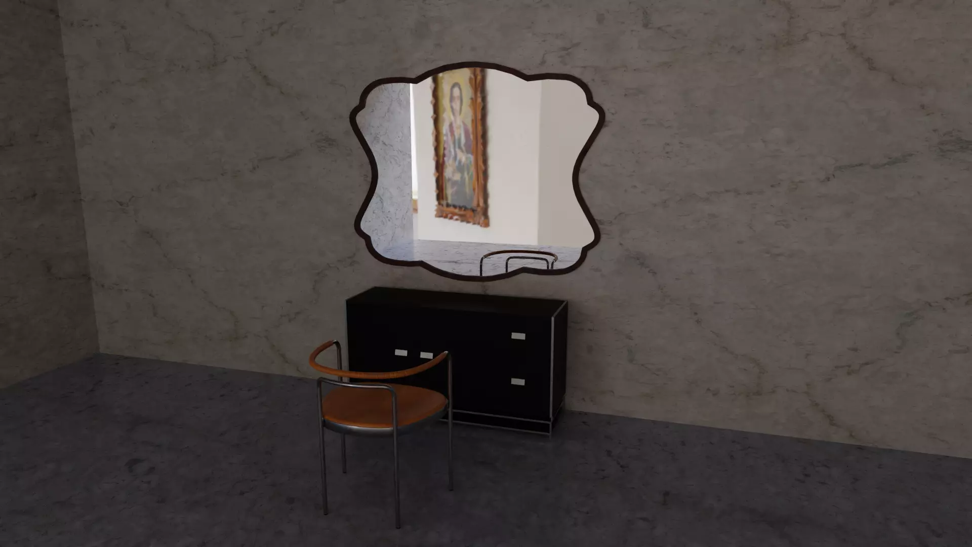 Fancy Wall Mirror Collection Free 3D model