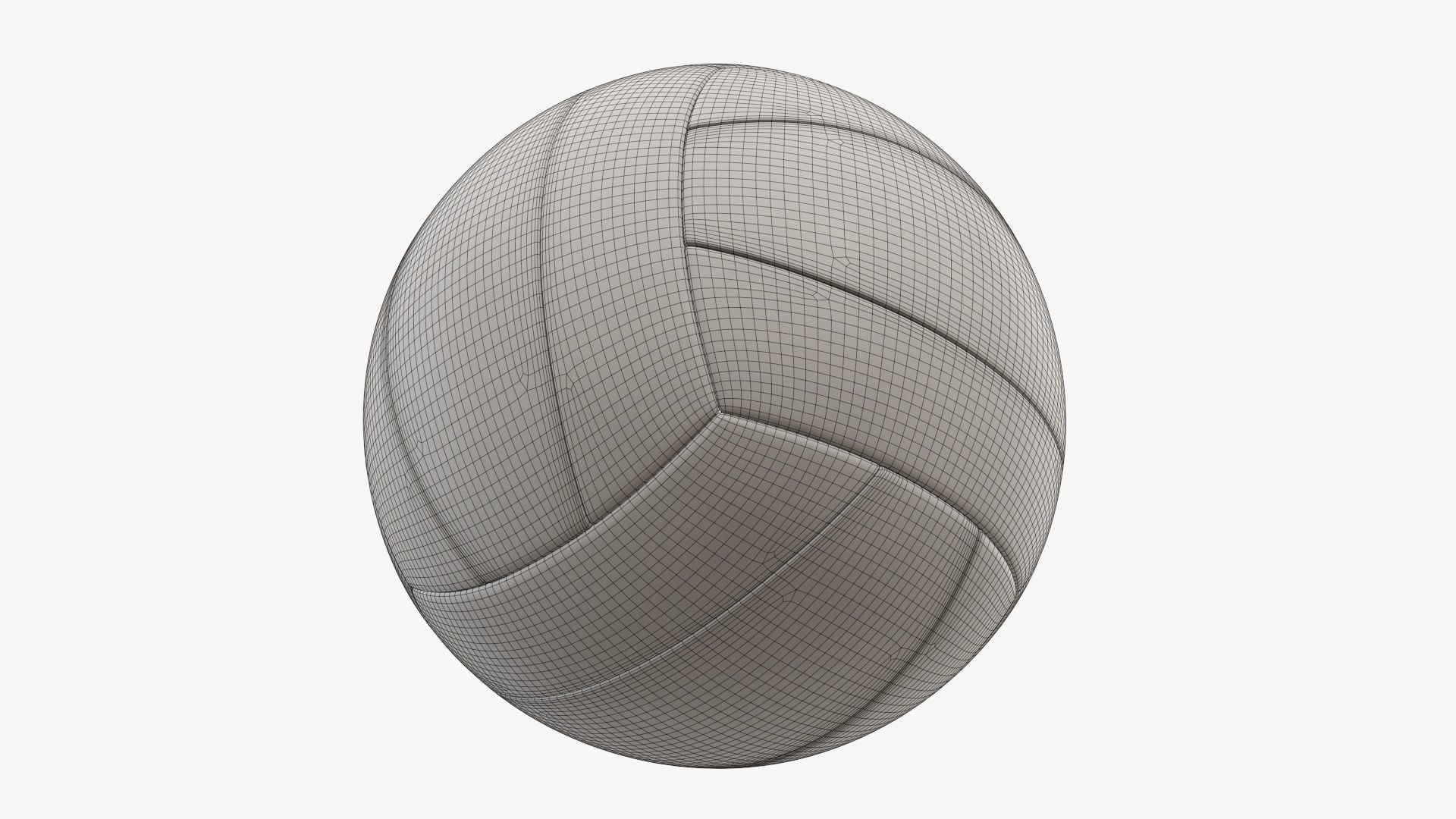 Classic  volleyball v2 3D model_9