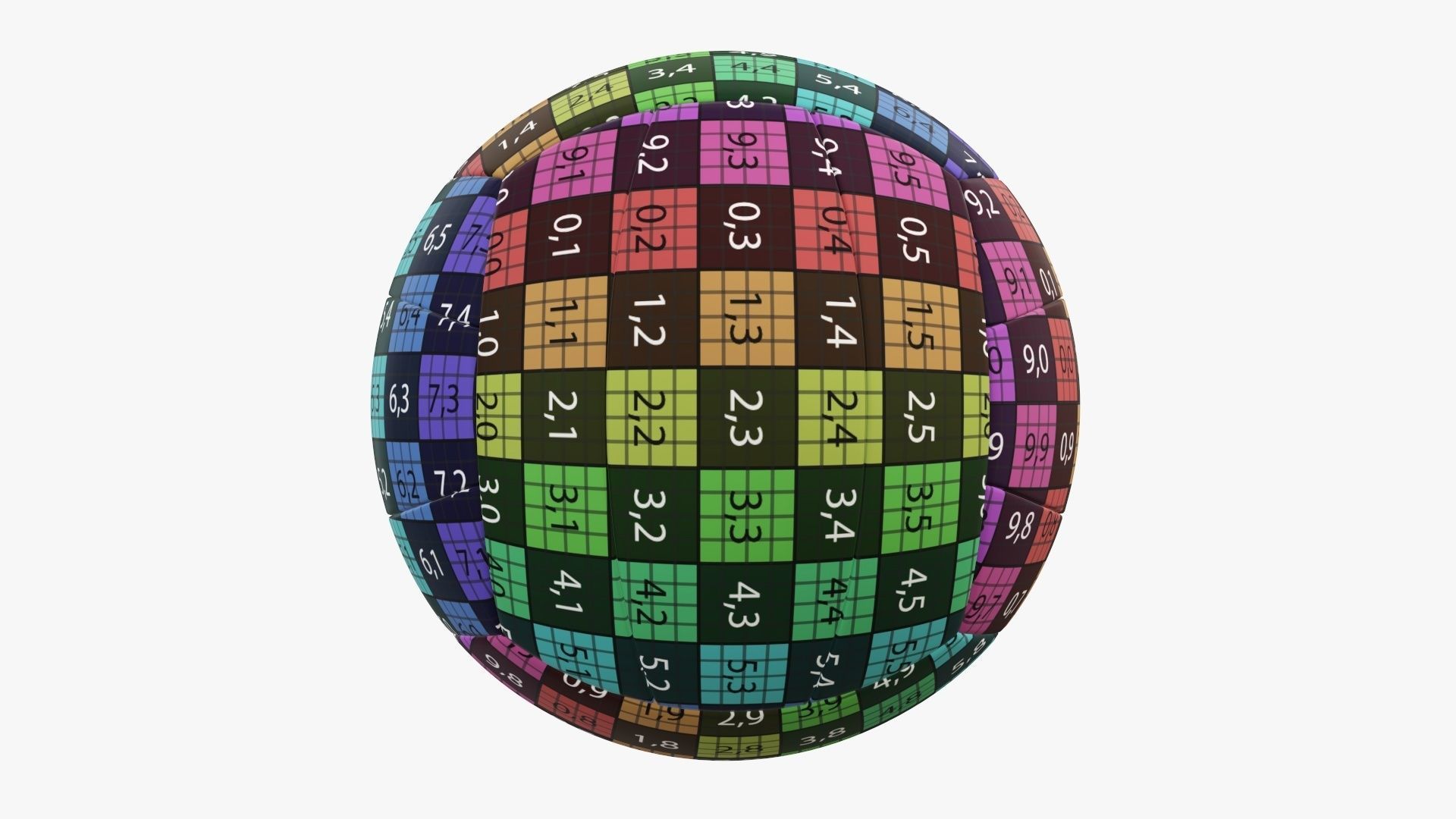 Classic  volleyball v2 3D model_11