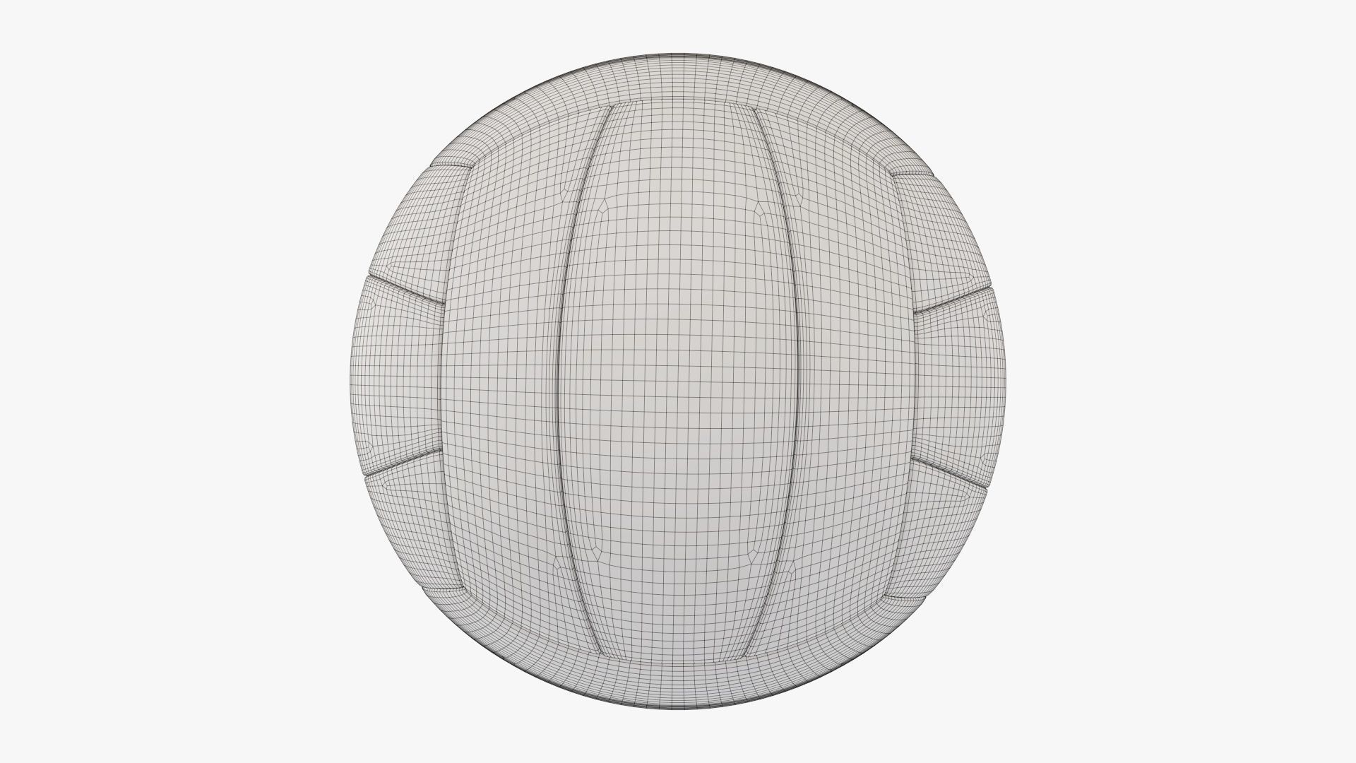 Classic  volleyball v2 3D model_8