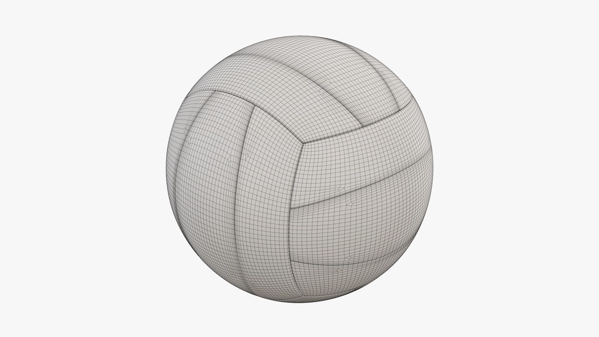Classic  volleyball v2 3D model_5