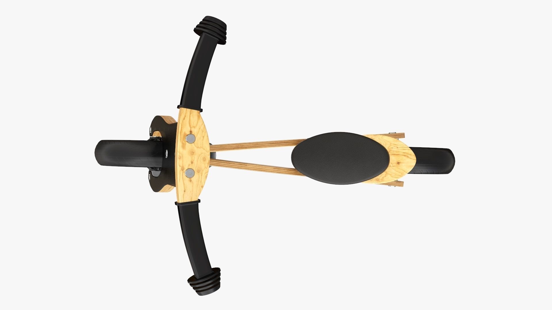 Balance bike for kids wooden  3D model_3