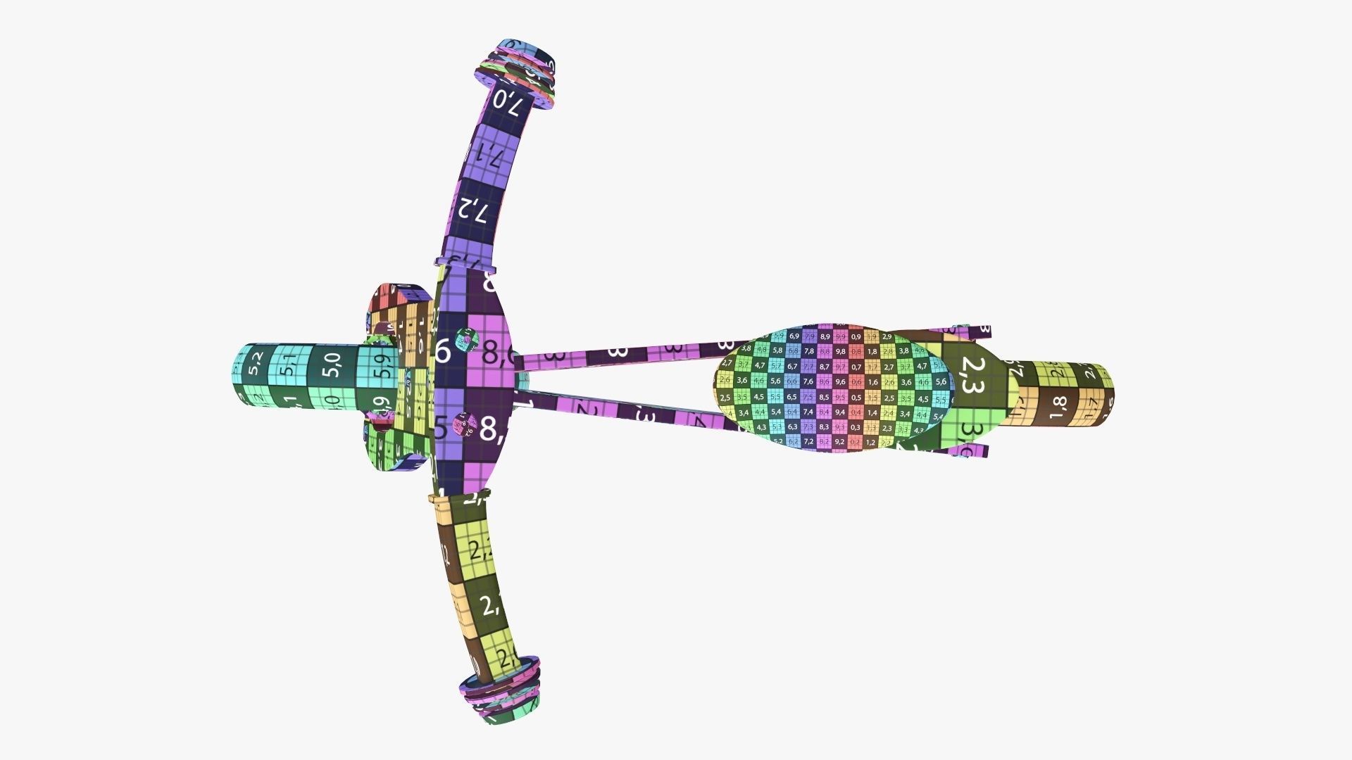 Balance bike for kids wooden  3D model_13