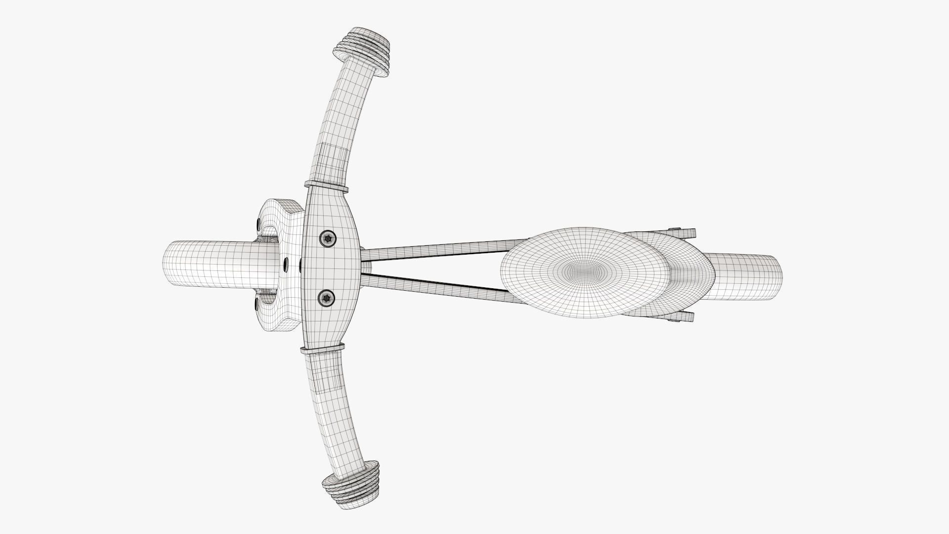 Balance bike for kids wooden  3D model_8