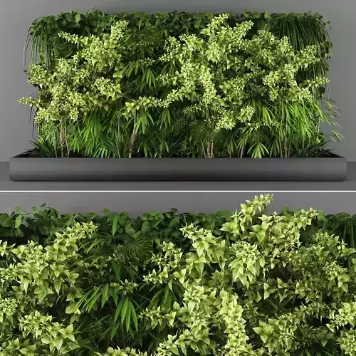 Vertical garden 80 Low-poly 3D model