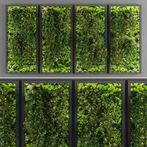 Vertical garden 81 Low-poly 3D model