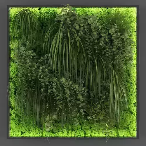 Vertical garden 83 Low-poly 3D model
