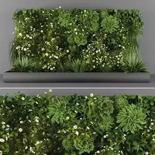 Vertical garden 84 Low-poly 3D model