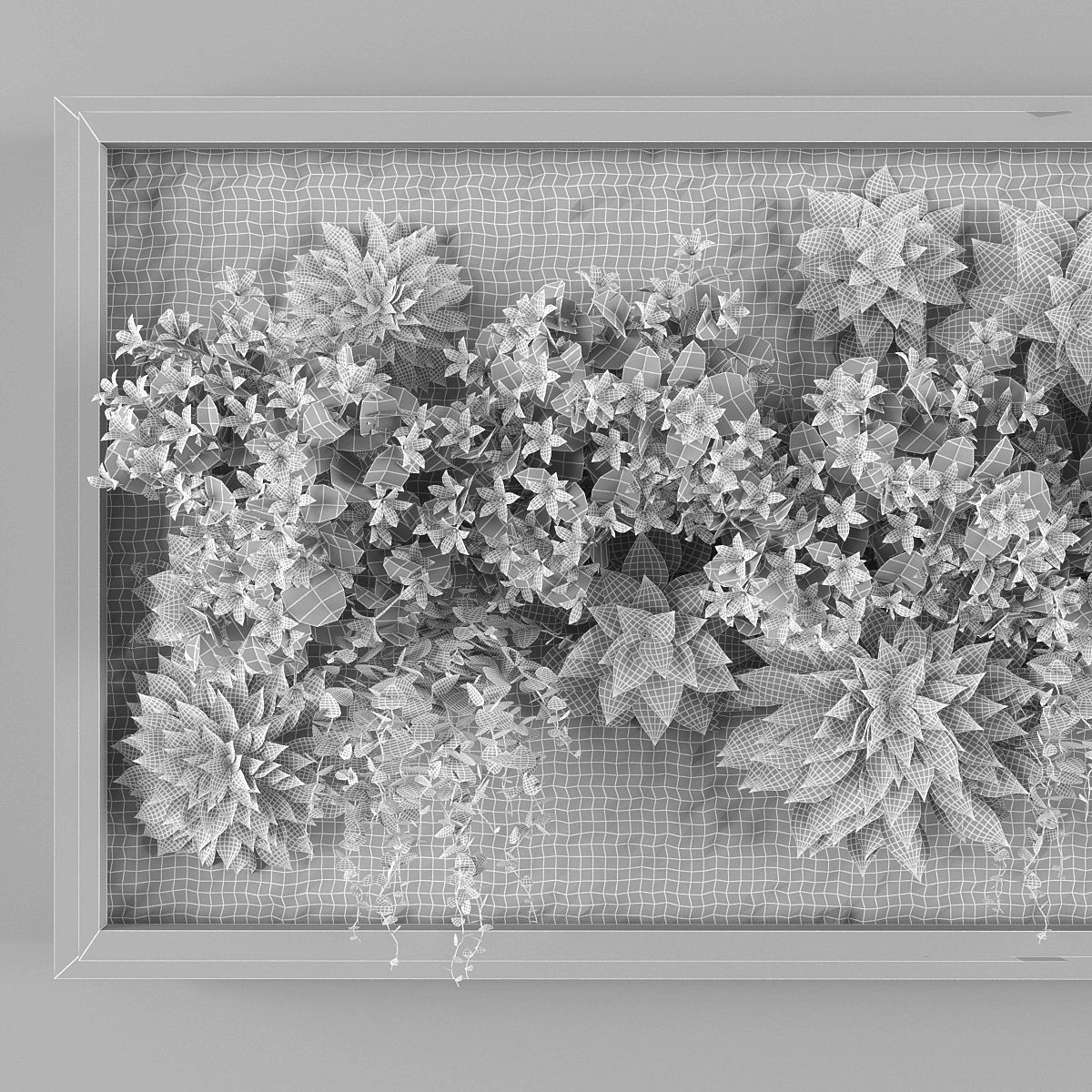 Vertical garden 85 Low-poly 3D model_2