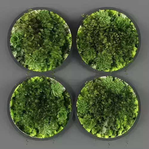 Vertical garden 88 Low-poly 3D model