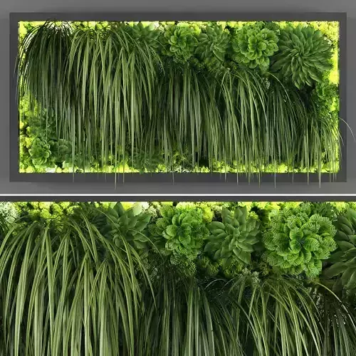Vertical garden 89 Low-poly 3D model