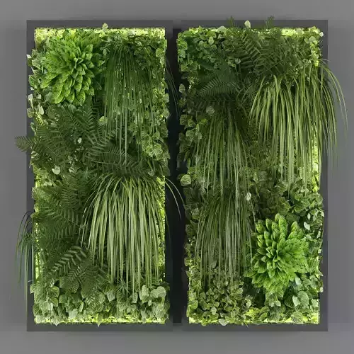 Vertical garden 91 Low-poly 3D model