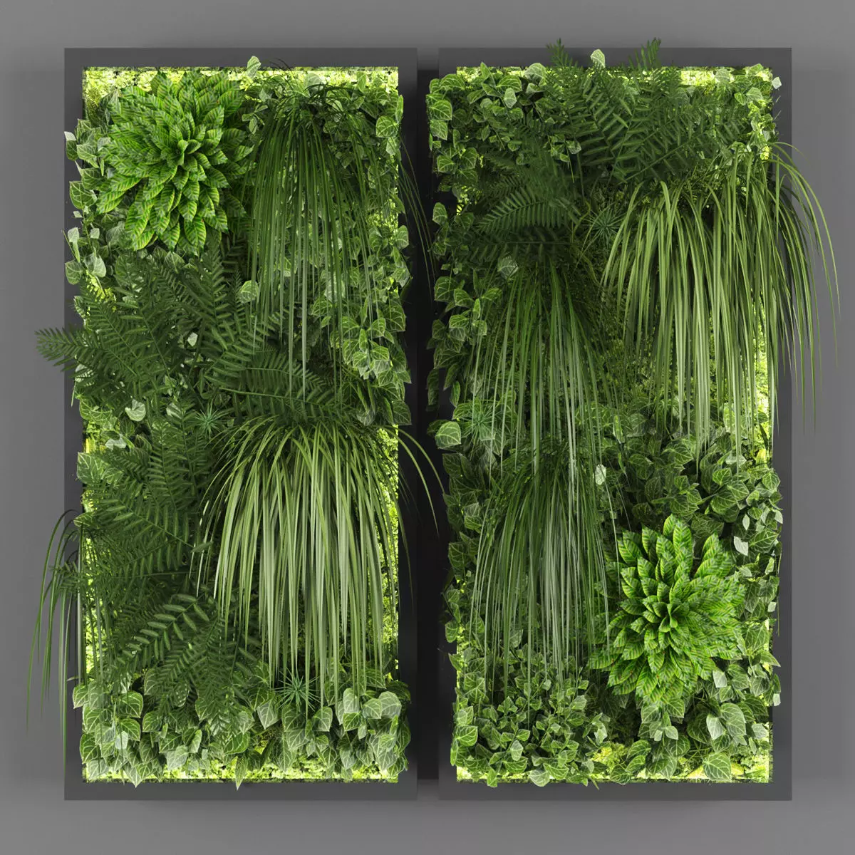 Vertical garden 91 Low-poly 3D model_0