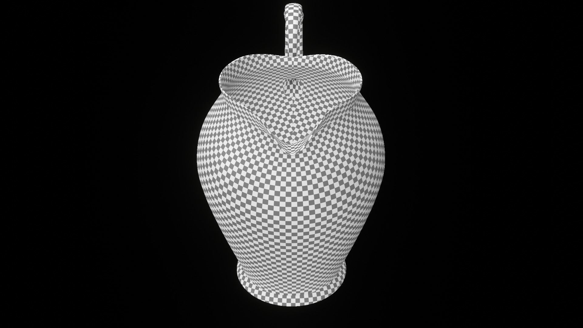 Jug Milk Porcelain Retro 3D Model 3D model_16