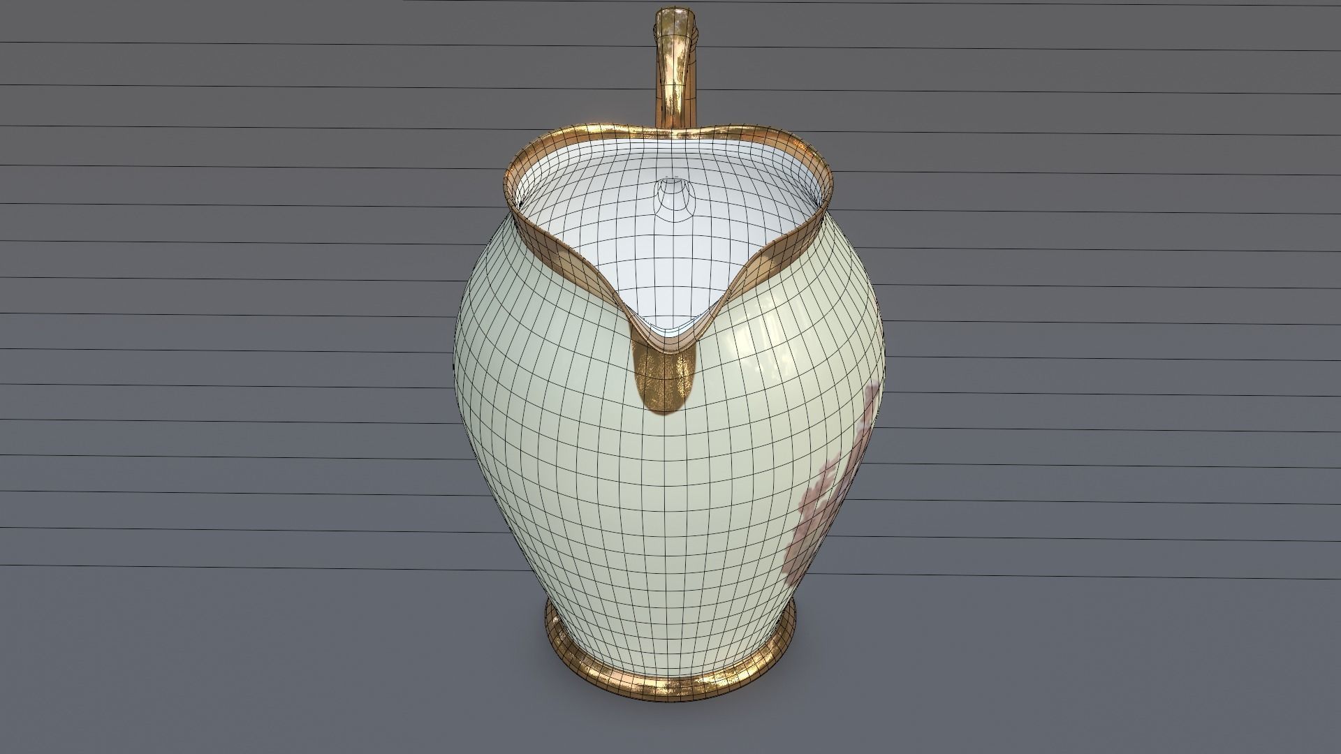 Jug Milk Porcelain Retro 3D Model 3D model_4
