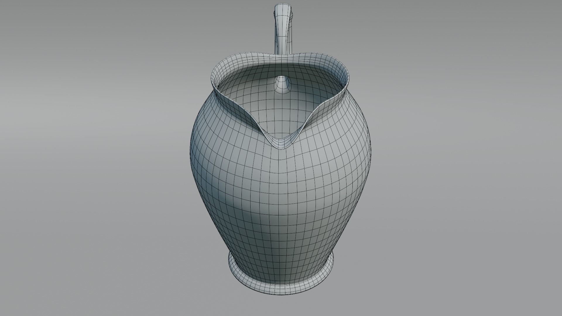 Jug Milk Porcelain Retro 3D Model 3D model_13