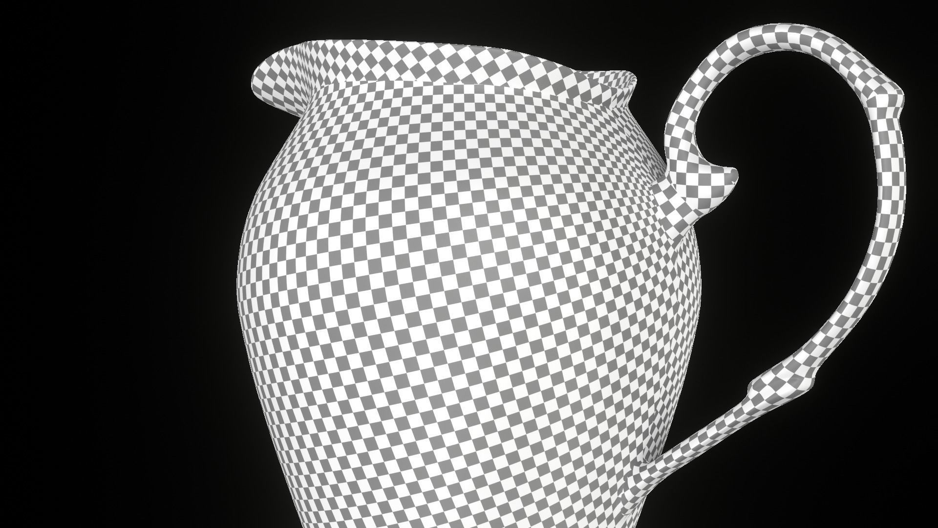 Jug Milk Porcelain Retro 3D Model 3D model_18