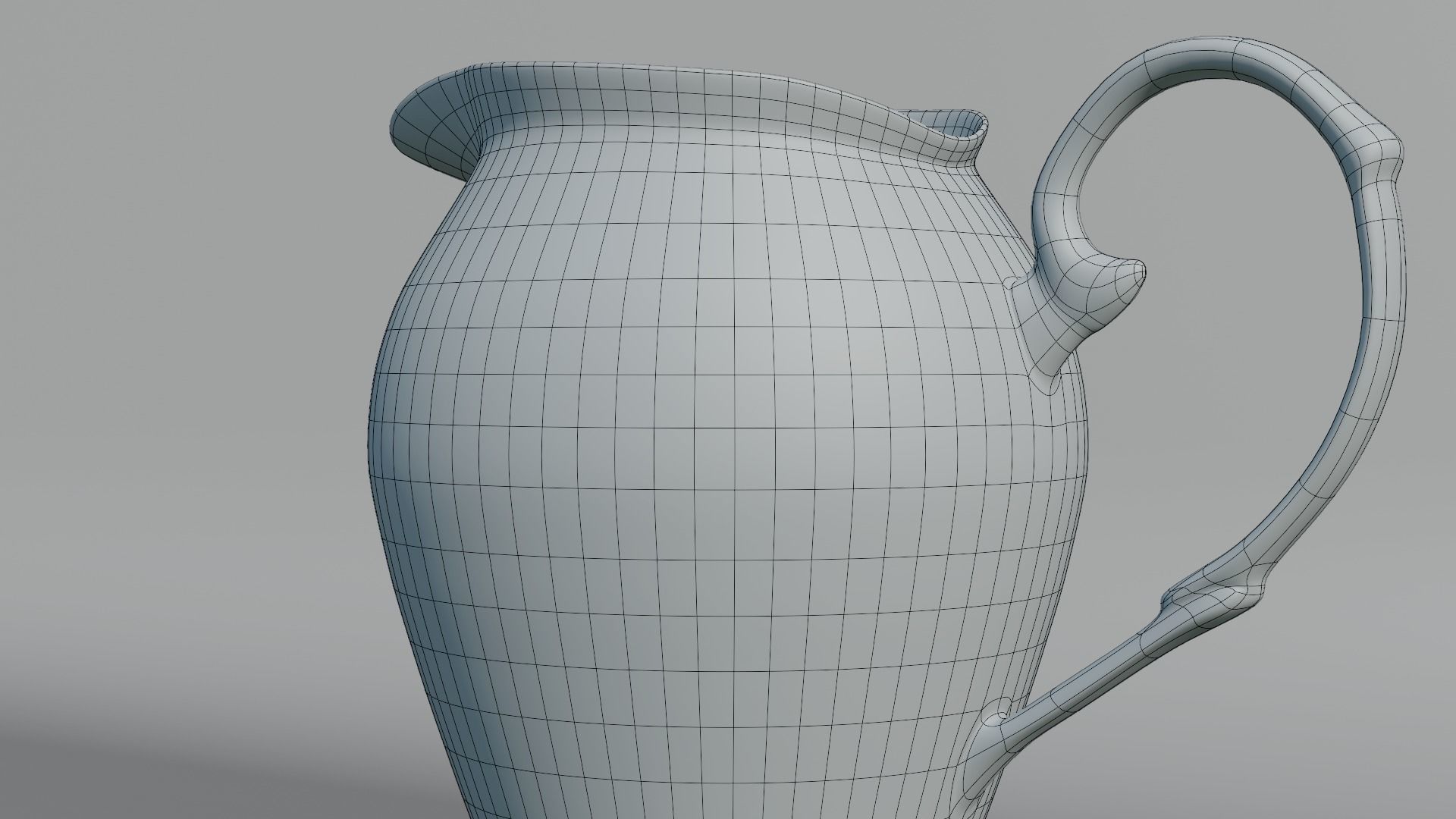 Jug Milk Porcelain Retro 3D Model 3D model_15