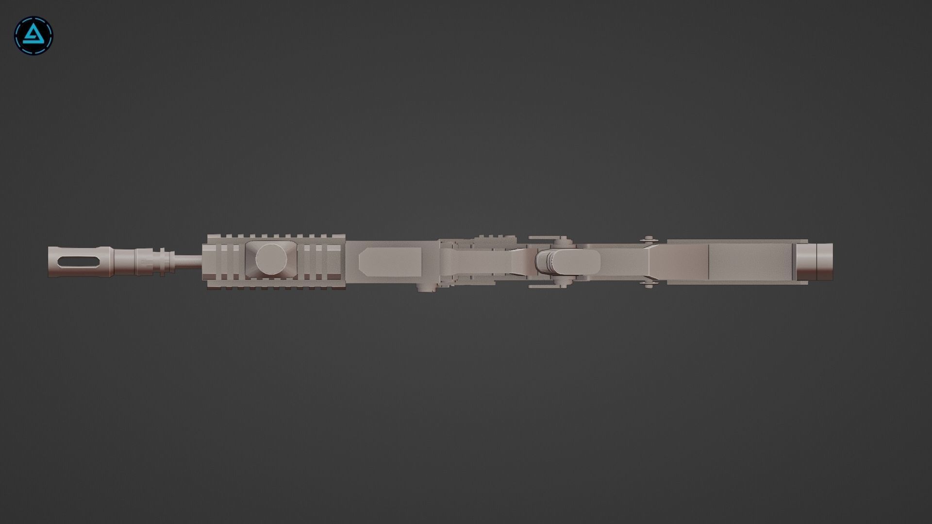 Proctor CP3 SMG Low-poly 3D model_19