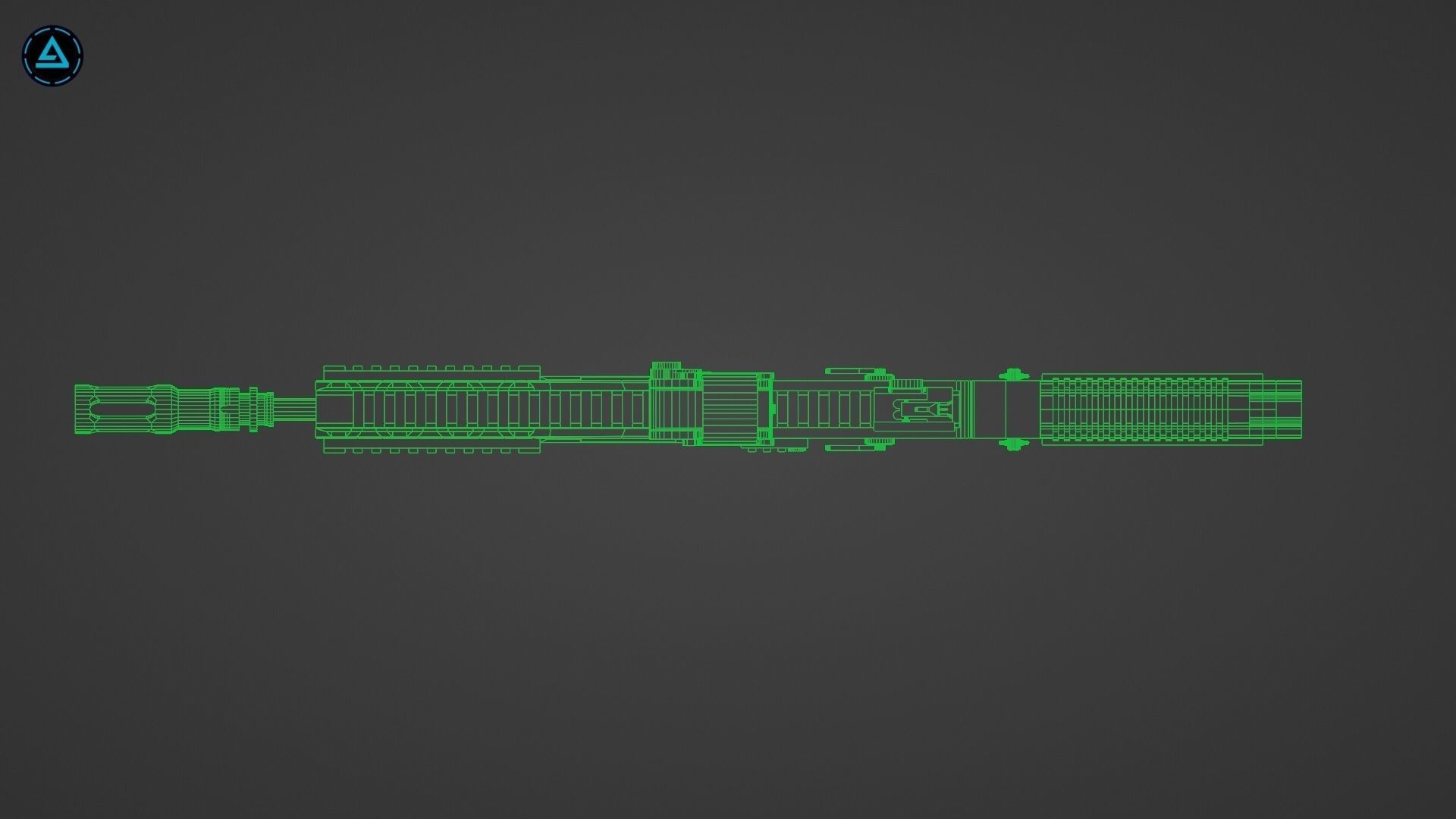 Proctor CP3 SMG Low-poly 3D model_18