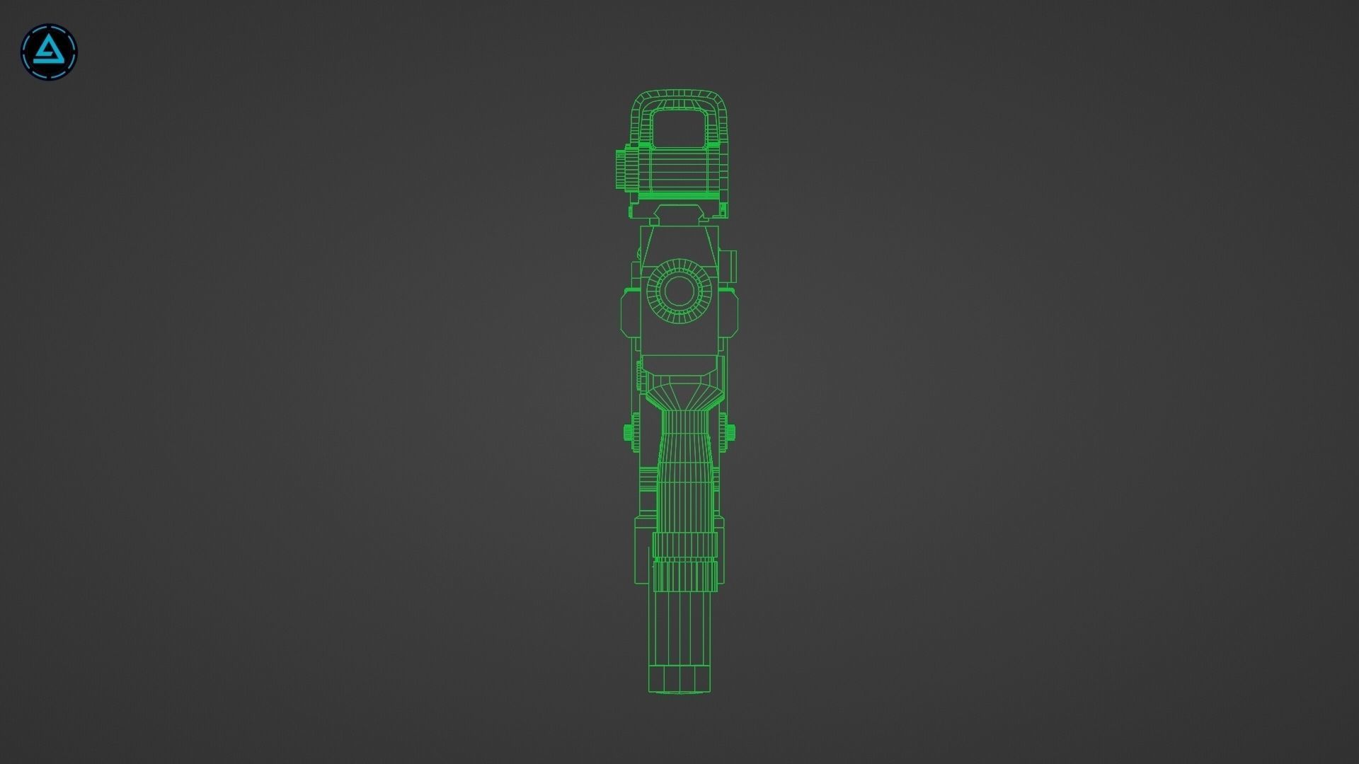 Proctor CP3 SMG Low-poly 3D model_16