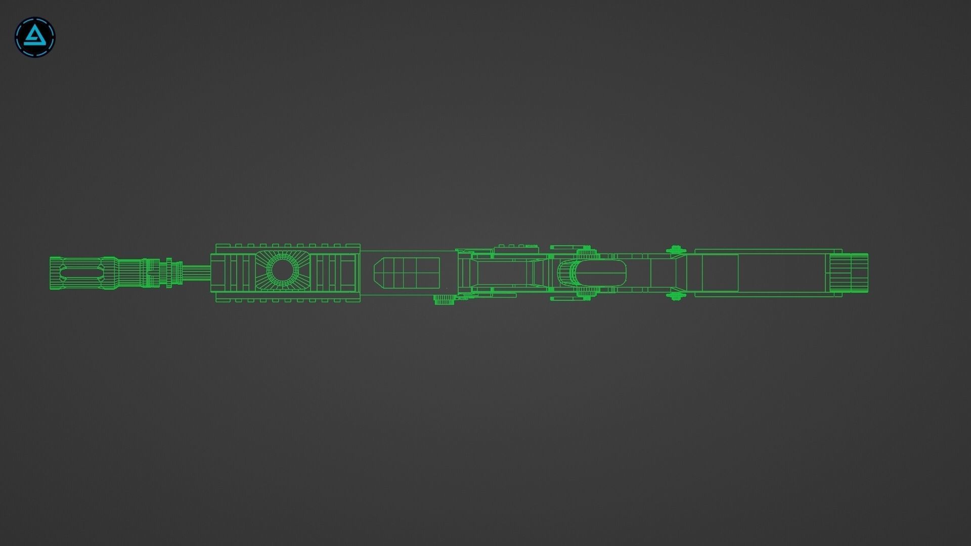 Proctor CP3 SMG Low-poly 3D model_20