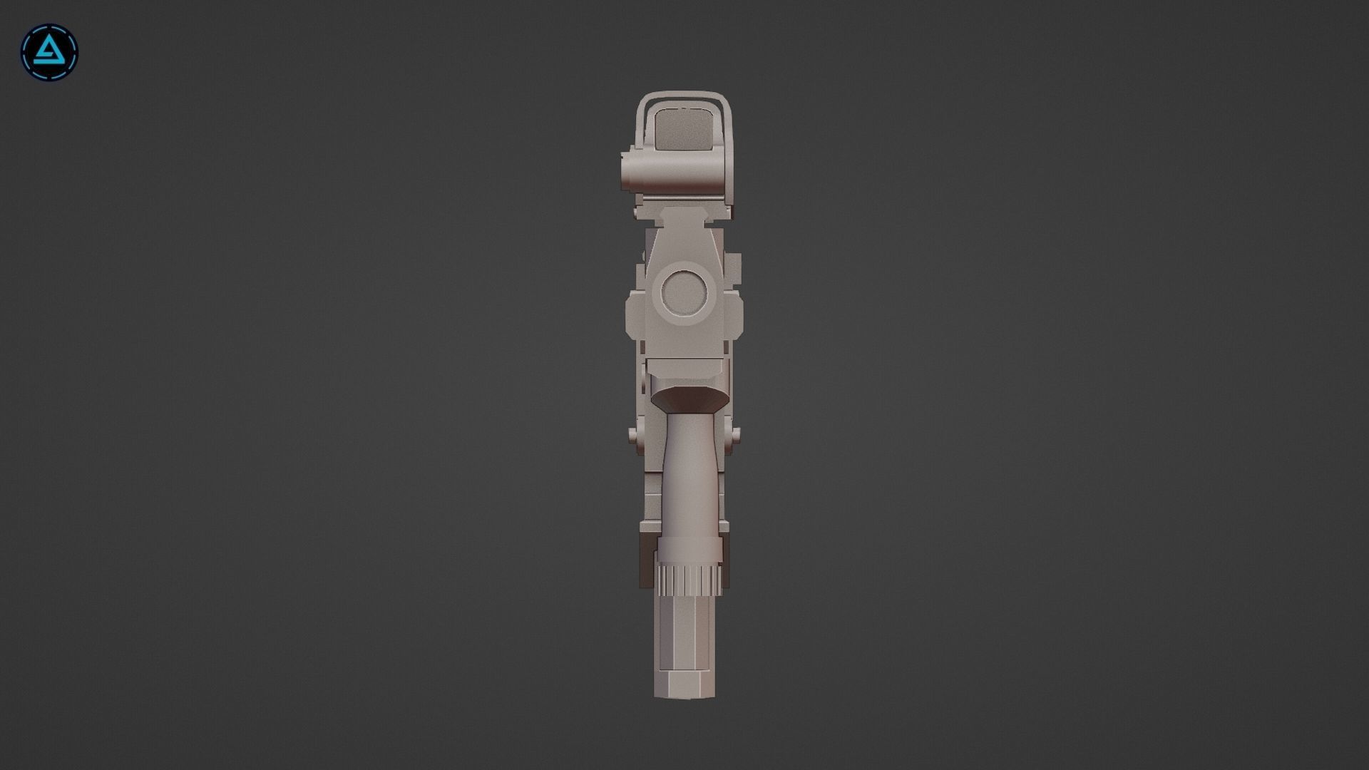 Proctor CP3 SMG Low-poly 3D model_15