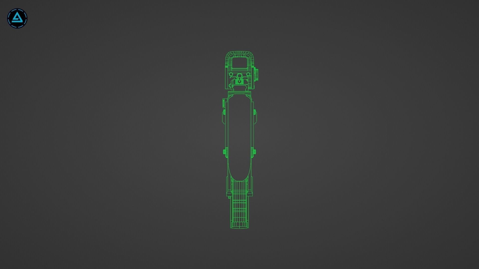 Proctor CP3 SMG Low-poly 3D model_11