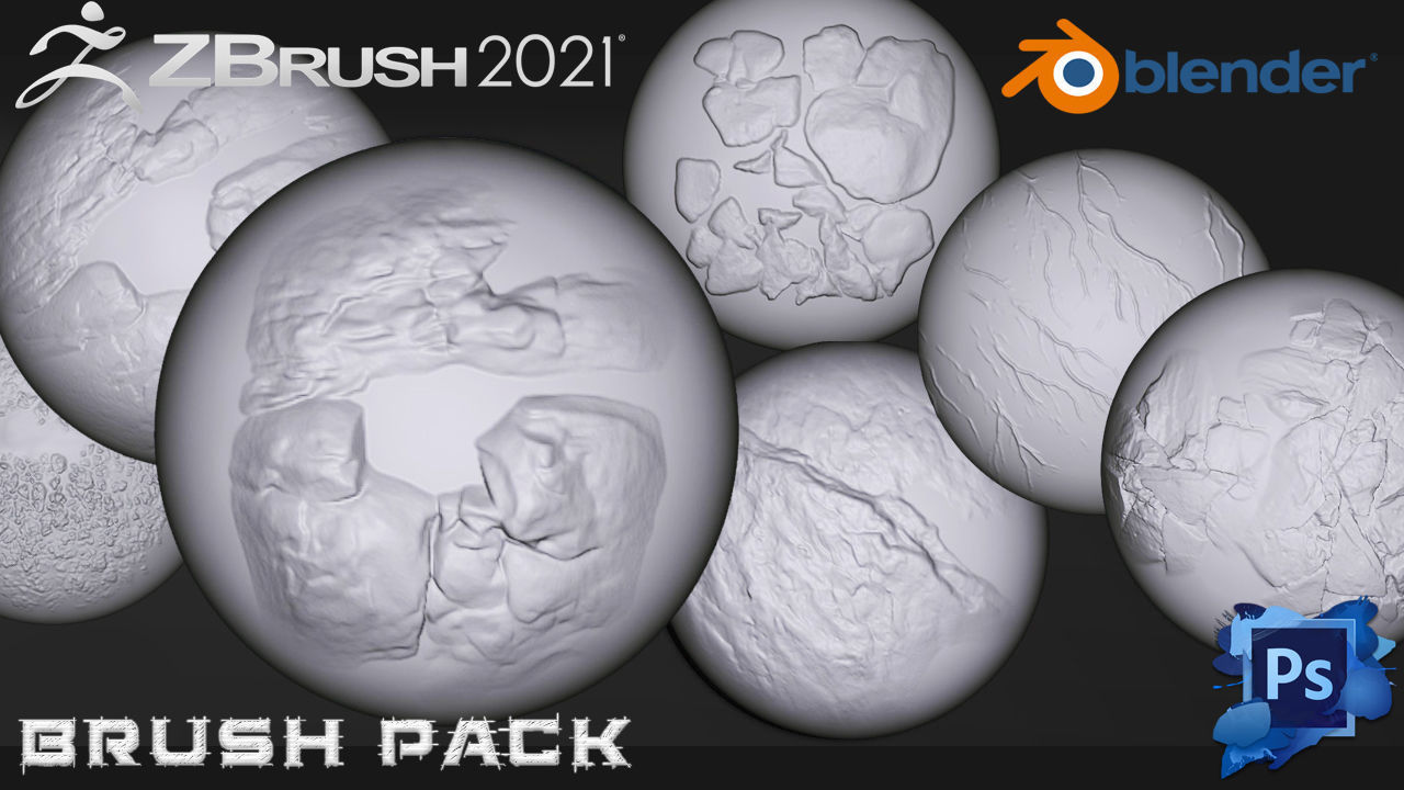 15 Stylized Stone and Cracks Alphas Texture_1