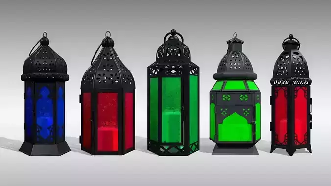 Moroccan Lanterns 3D Model Collection