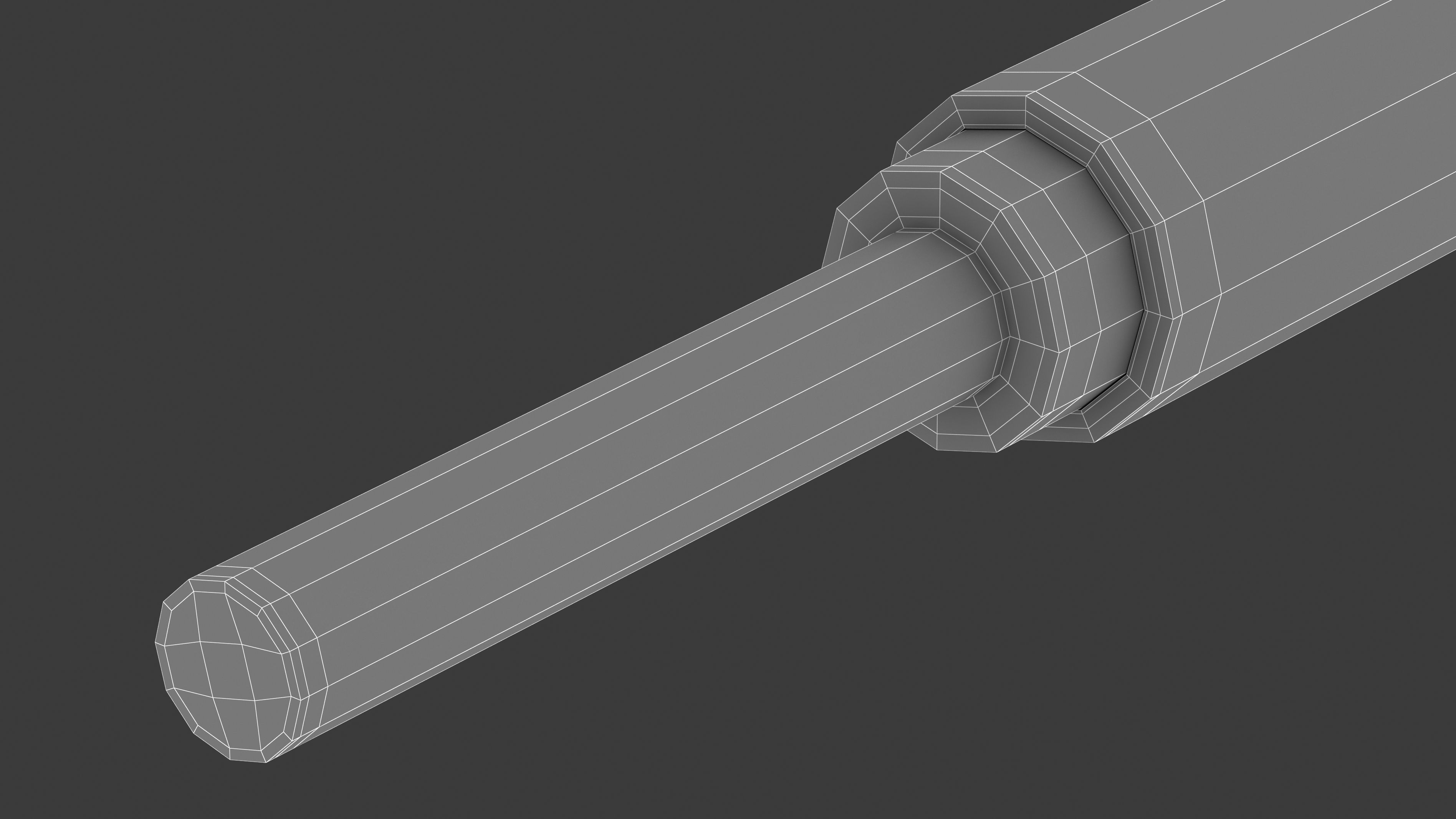 Microphone Port Male 3D model_9