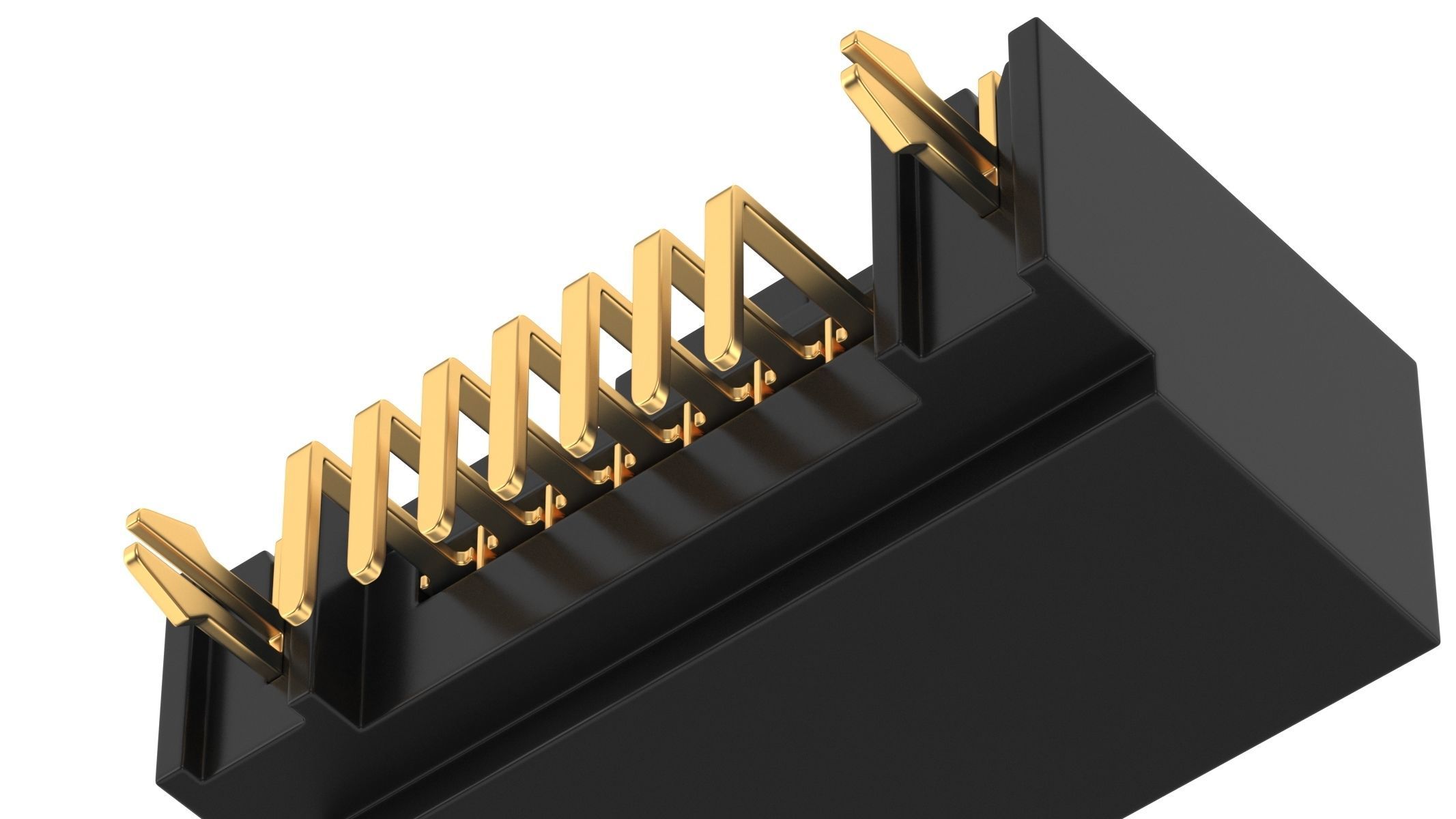 Sata Connector 7 Pin Type B Female 3D model_4