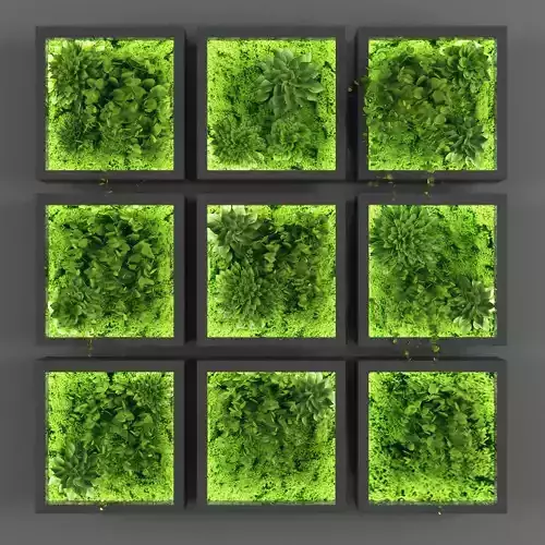 Vertical garden 93 Low-poly 3D model