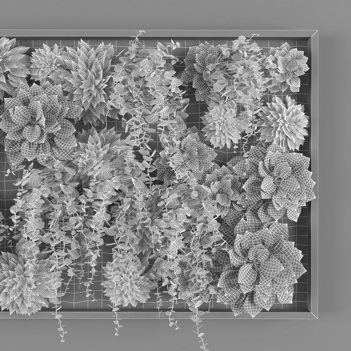 Vertical garden 94 Low-poly 3D model_2